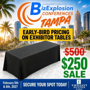 Exhibitor Table - $250